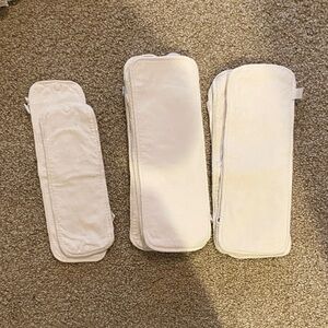 12 Thirsties large hemp/cotton diaper inserts
